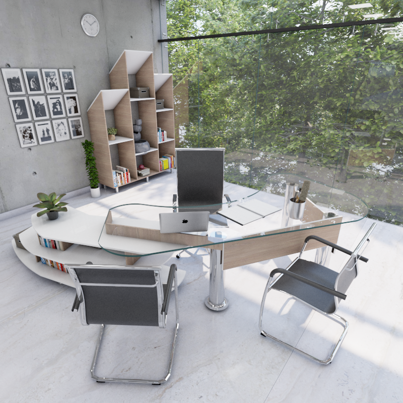 Escritorio_Gerencial_Acero Inoxidable_Divimarcas Proyectos (1)